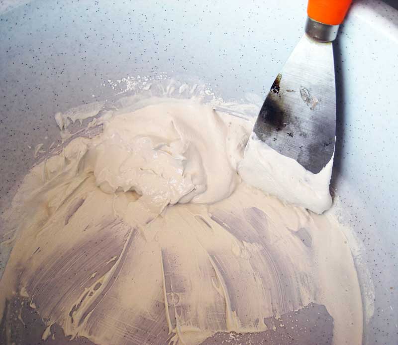 como hacer cemento blanco